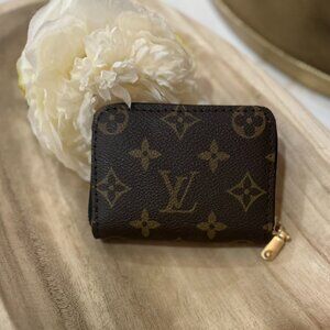 💓 Monogram Accordian Wallet / Card Holder UPCYCLED / HANDMADE